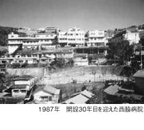 1987年 開設30年目を迎えた西脇病院